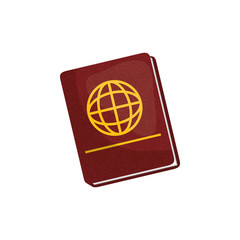 Passport travel isolated icon vector illustration graphic design