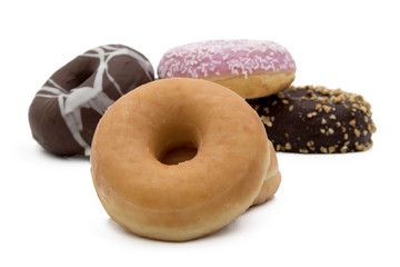 donuts isolated on background white