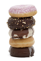 donuts isolated on background white