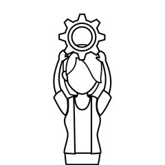 cute woman avatar casual vector illustration design