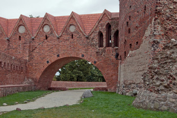Fototapeta na wymiar Polish city of Torun-castle