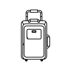 Travel suitcase isolated icon vector illustration graphic design