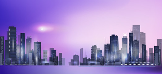 Night city background