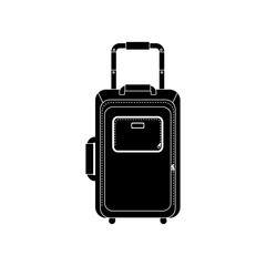 Travel suitcase isolated icon vector illustration graphic design