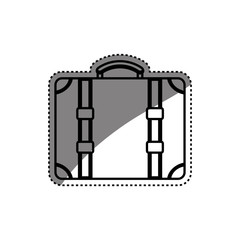Fototapeta na wymiar Travel suitcase isolated icon vector illustration graphic design