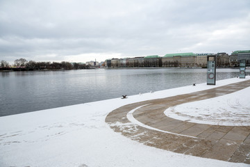 Hamburg (Deutschland) - Binnenalster, Neuer Jungfernstieg