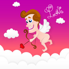 Love cupid Valentine s Day