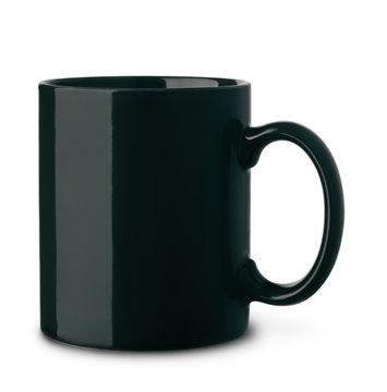 Black ceramics coffee mug