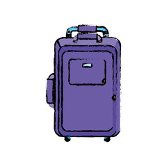 Travel suitcase isolated icon vector illustration graphic design