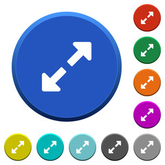 Fototapeta premium Resize full beveled buttons