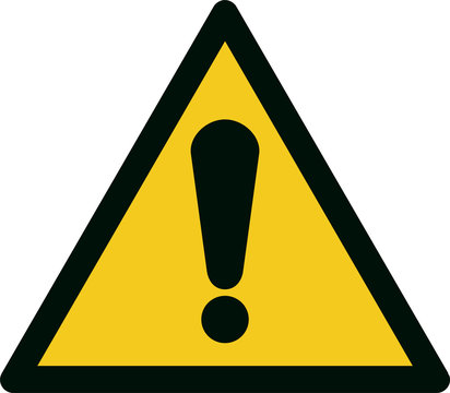 ISO 7010 W001 General warning sign