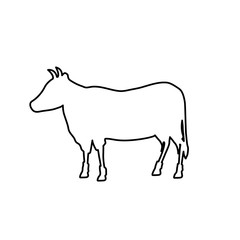 Beef meal silhouette icon vector illustration graphic design
