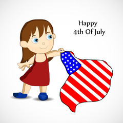 Illustration of U.S.A Independence Day background