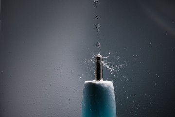 Battery and water splash