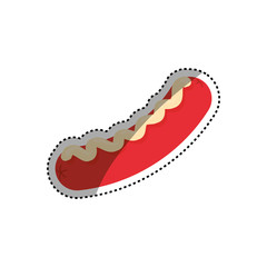 Delicious sausage bbq icon vector illustration graphic design