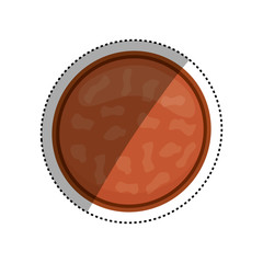 Delicious sausage bbq icon vector illustration graphic design