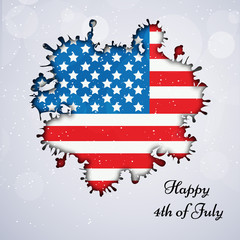 Illustration of U.S.A Independence Day background