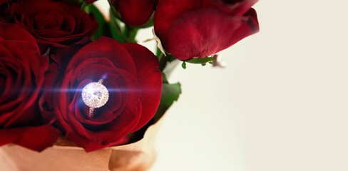 Roses with ring