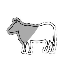 Beef meal silhouette icon vector illustration graphic design