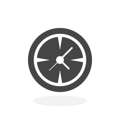 Clock Icon. Vector logo on white background