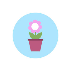 Flowers Icon Vector flat design style