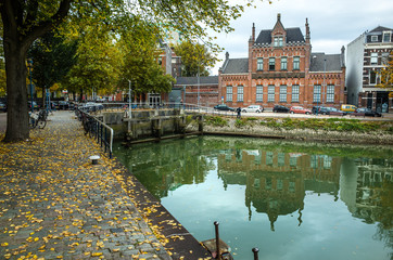 Canal in Rotterdam, Netherlands