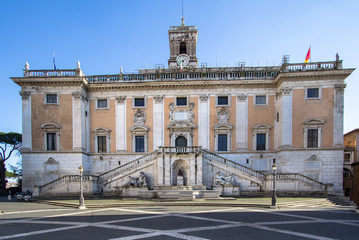 Senatorial palace at the Capitoline hill in Rome