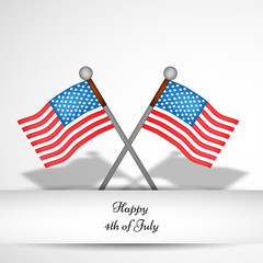 Illustration of background for U.S.A Independence Day 