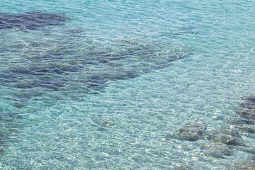Shining blue water ripple background