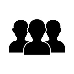 Teamwork people silhouette icon vector illustration graphic design