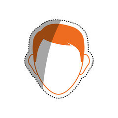Man head silhouette icon vector illustration graphic design