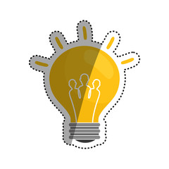 Bulb light energy icon vector illustration graphic design