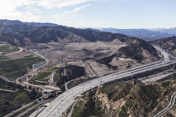 Newhall Pass Aerial
