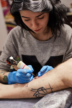 Tattoo artist is making 