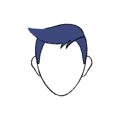 Man head silhouette icon vector illustration graphic design