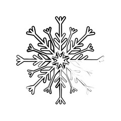 Snowflake winter symbol icon vector illustration graphic design