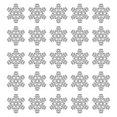 Snowflake winter symbol icon vector illustration graphic design