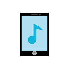 Mobile smartphone technology icon vector illustration graphic design