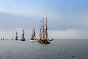 old Sailing ship in Baltic Sea
