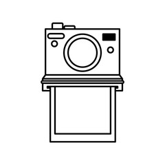 Vintage photographic camera icon vector illustration graphic design
