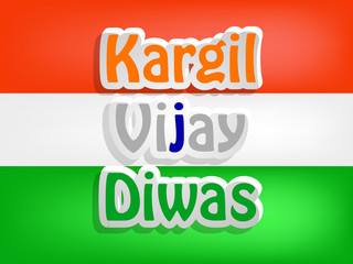 Kargil Vijay Diwas background. It is celebrated on 26 July every year in honour of the Kargil War's Heroes in India.