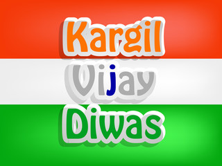 Kargil Vijay Diwas background. It is celebrated on 26 July every year in honour of the Kargil War's Heroes in India.