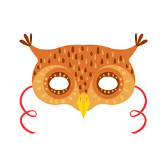 Owl Animal Head Mask, Kids Carnival Disguise Costume Element