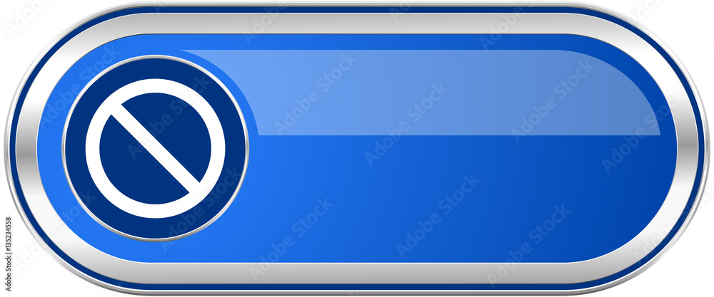 Aufkleber access denied long blue web and mobile apps banner isolated on white background.