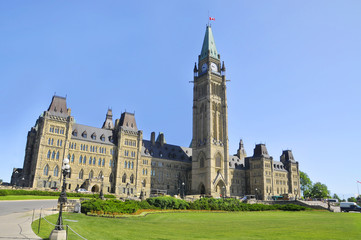The Parliament of Canada seated at Parliament Hill in the national capital, Ottawa, Ontario


 - obrazy, fototapety, plakaty