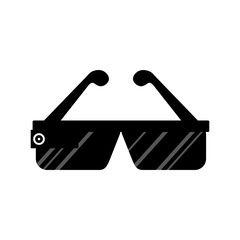 Smart glasses technology icon vector illustration graphic design