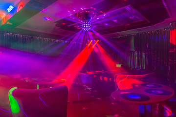 Karaoke night club interior