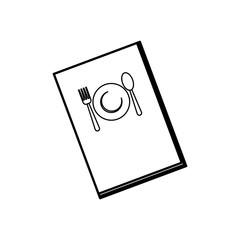 Restaurant menu book icon vector illustration graphic design
