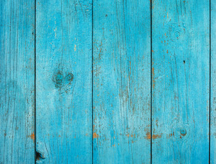 Old shabby painted fence