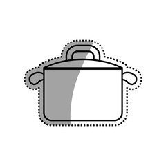 Kitchen saucepan isolated icon vector illustration graphic design